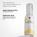 0.5% ALPHA-ARBUTIN +HA BRIGHT EYE CREAM - The ALOELAB