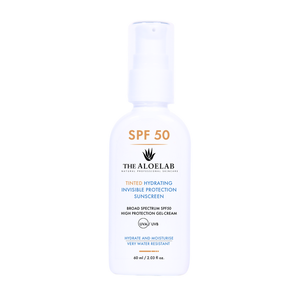 Tinted Hydrating Invisible Protection SPF 50 Sunscreen 60 ml - The ALOELAB